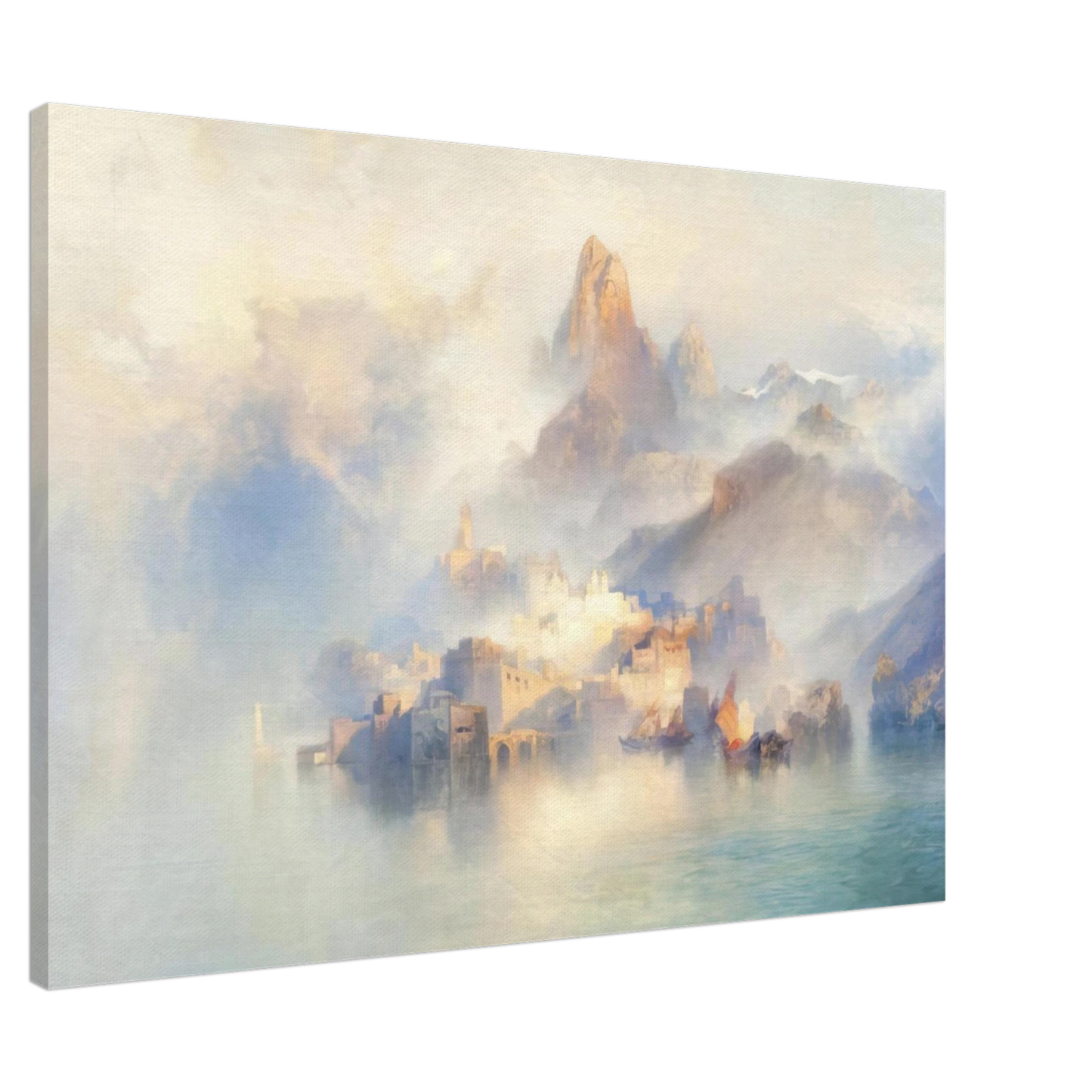 Thomas Moran - The Dream City Canvas - 20x30 cm / 8x12 inches-canvas