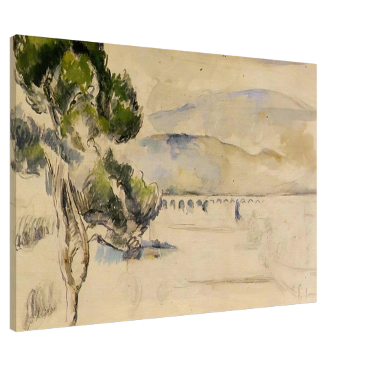 Paul Cezanne - Pine Tree in the Arc Valley Canvas - 20x30 cm / 8x12 inches-canvas