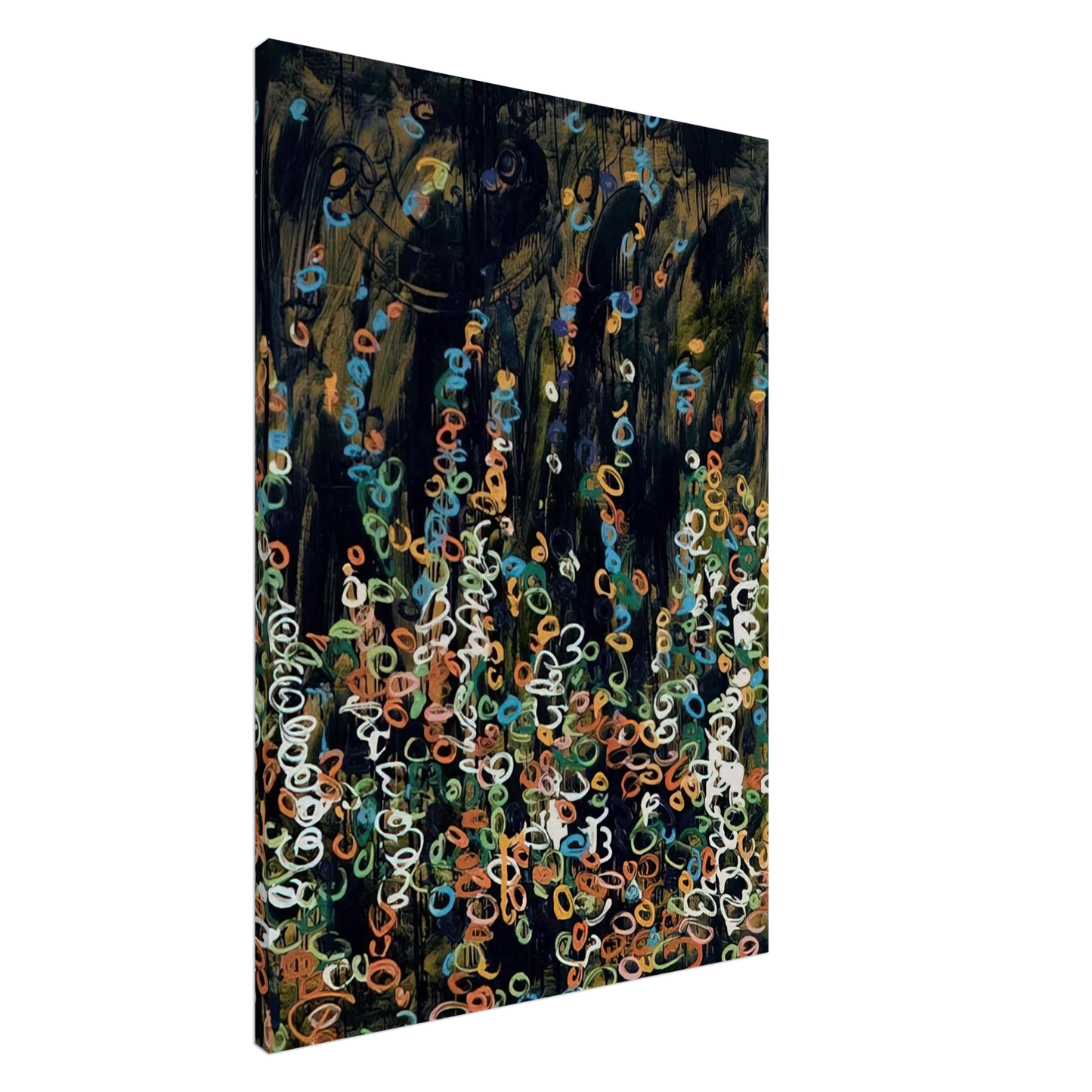 Mario Schifano - Sognato acquarello e dipinto a smalto - 1984 Canvas - 20x30 cm / 8x12 inches-canvas