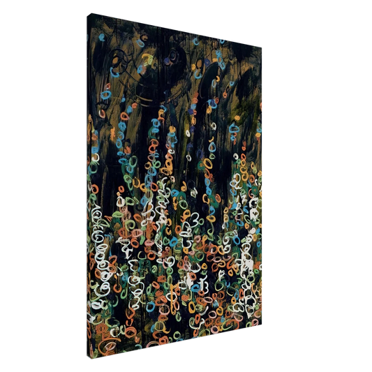 Mario Schifano - Sognato acquarello e dipinto a smalto - 1984 Canvas - 20x30 cm / 8x12 inches-canvas