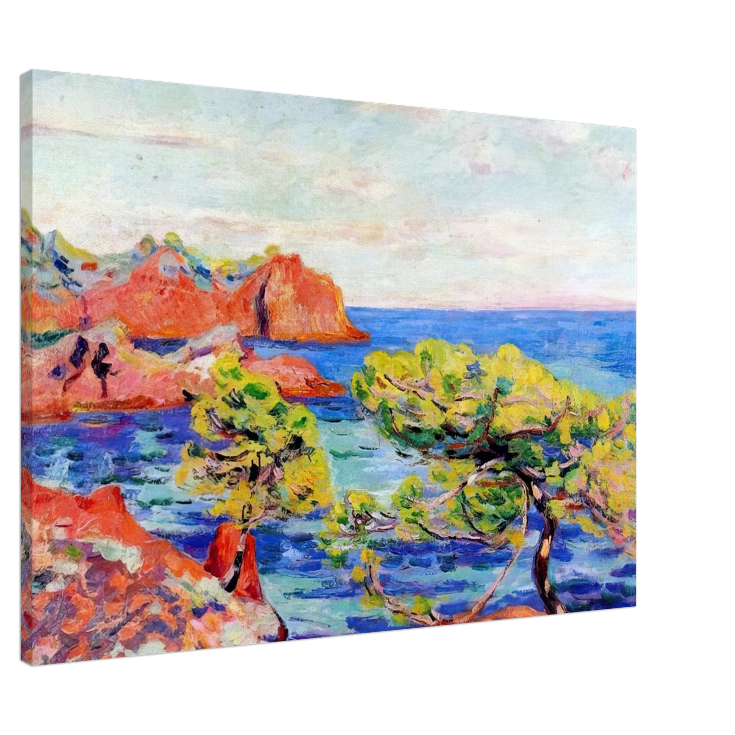 Armand Guillaumin - Le Trayas - 1907 Canvas - 20x30 cm / 8x12 inches-canvas