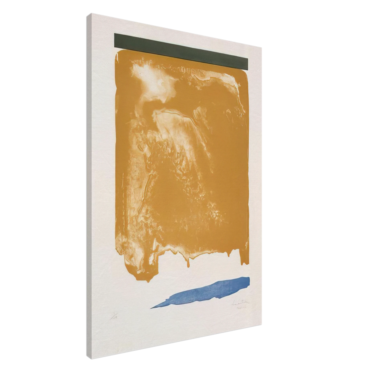 Helen Frankenthaler - Persian Garden - 1966 Canvas - 20x30 cm / 8x12 inches-canvas