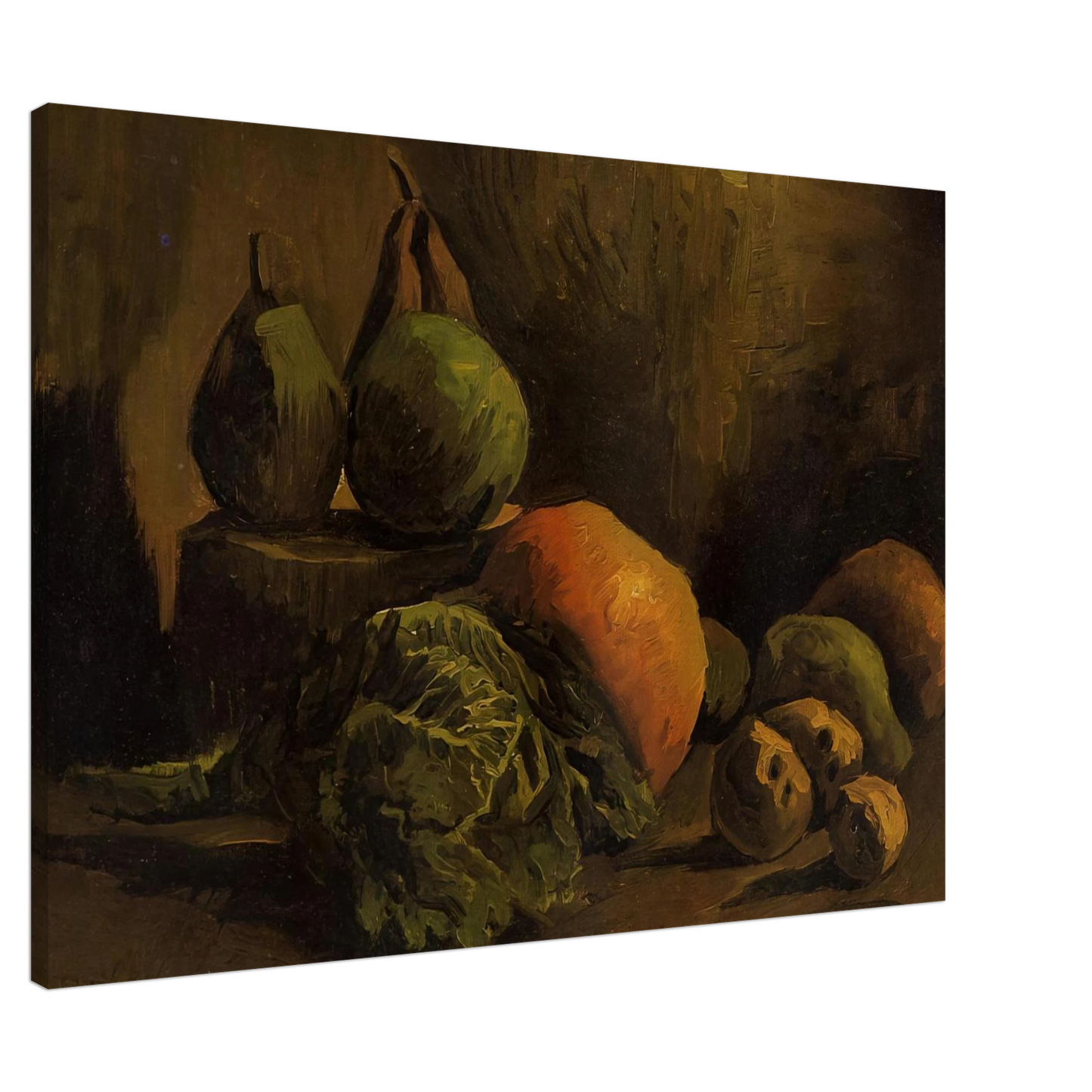 Vincent van Gogh - Still Life with Vegetables and Fruit Canvas - 20x30 cm / 8x12 inches-canvas