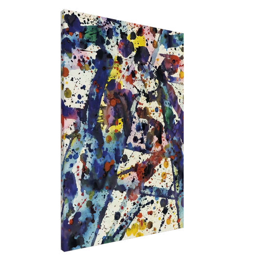 Sam Francis - Taches  Untitled  Canvas - 20x30 cm / 8x12 inches-canvas