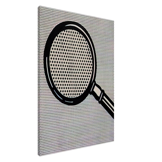 Roy Lichtenstein - MAGNIFYING GLASS 1963 Canvas - 20x30 cm / 8x12 inches-canvas