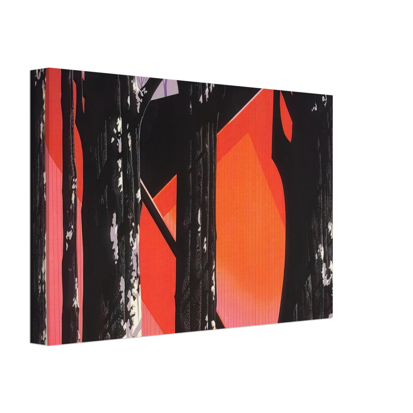 Eyvind Earle - Winter Barnyard Canvas - 70x100 cm / 28x40 inches-canvas