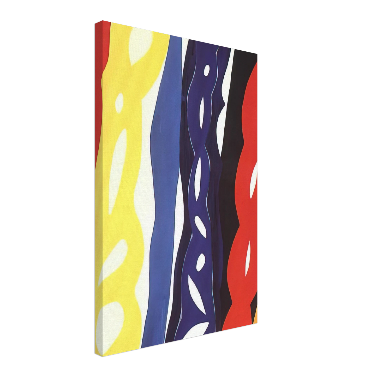 Ernst Wilhelm Nay - Streifen, WZ 1221 - 1967 Canvas - 70x100 cm / 28x40 inches-canvas