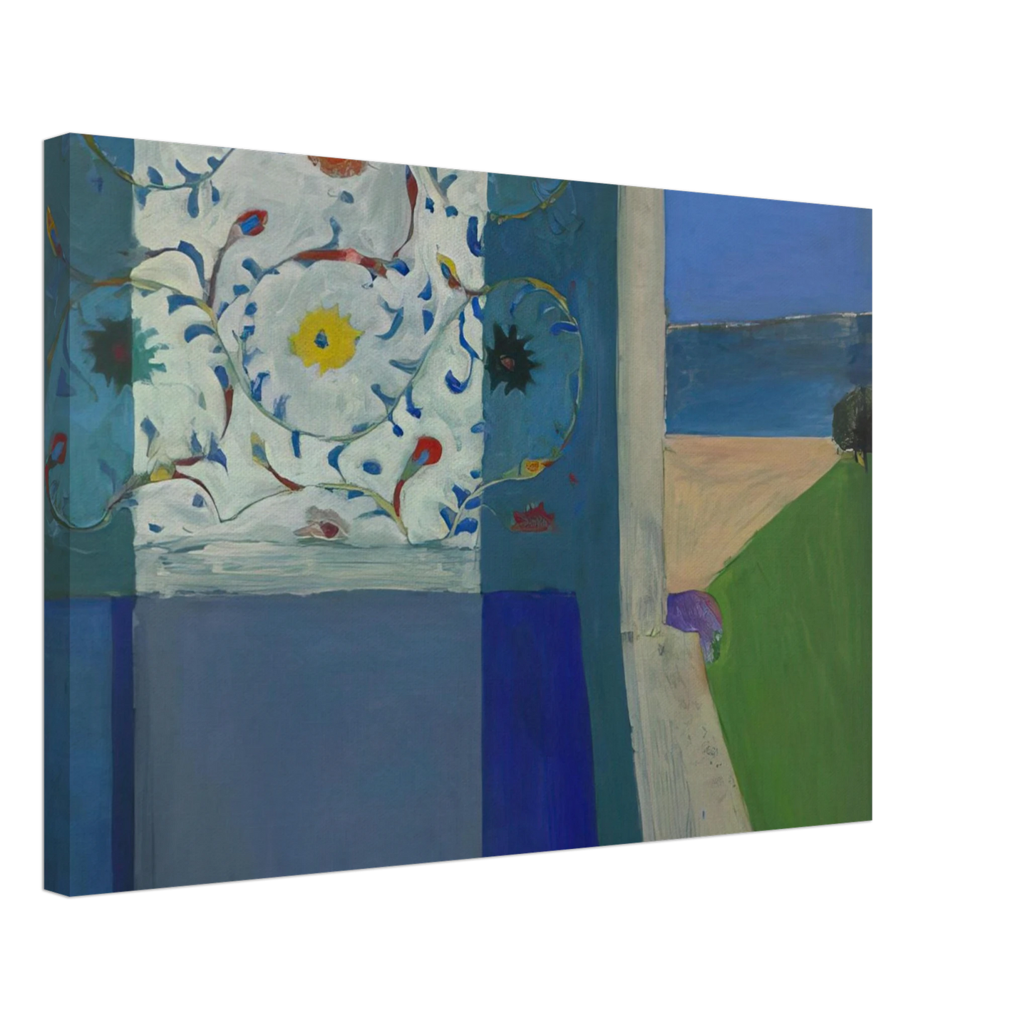 Richard Diebenkorn - Recollections of a Visit to Leningrad Canvas - 70x100 cm / 28x40 inches-canvas