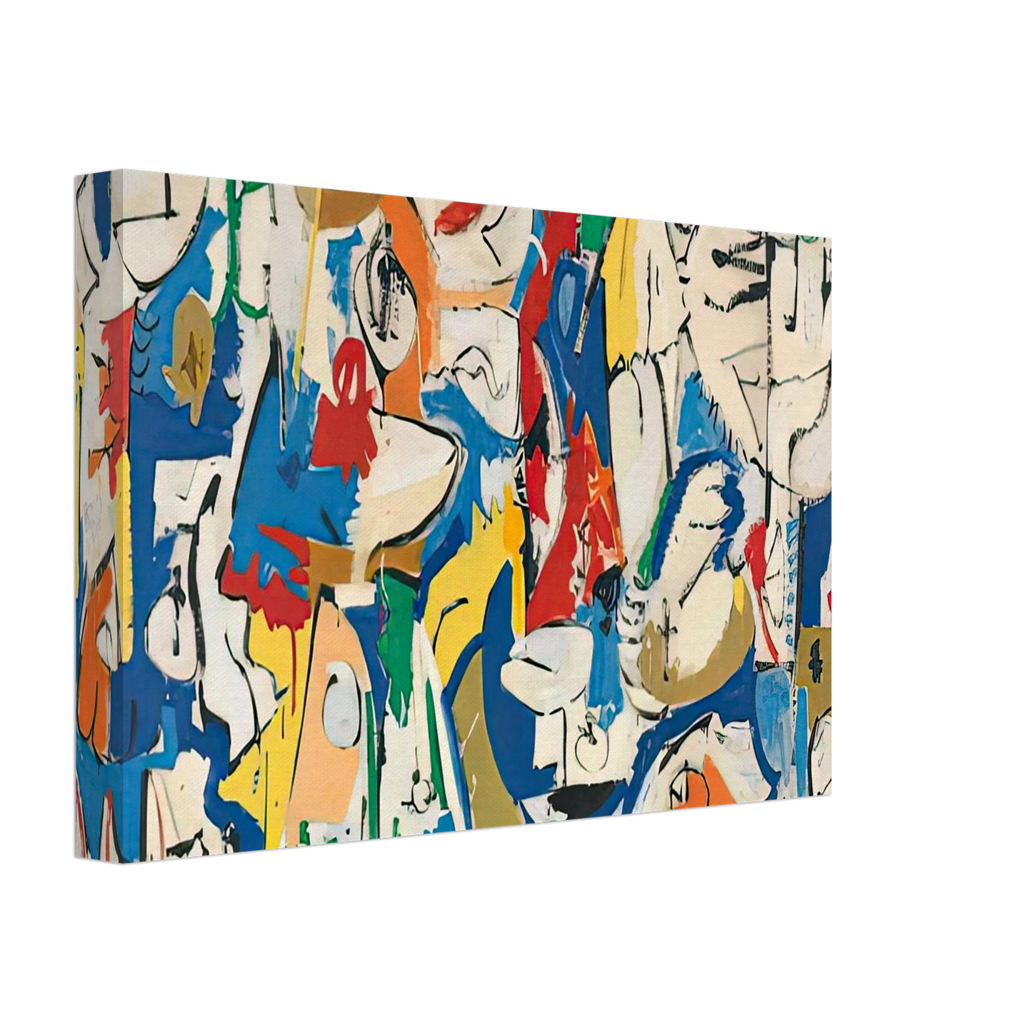 Helen Frankenthaler - The Jugglers, 1951- Canvas - 70x100 cm / 28x40 inches-canvas