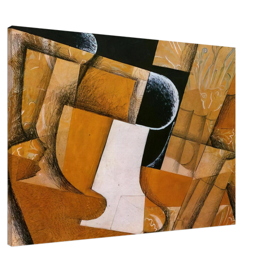 Juan Gris - THE GLASS THE FRUIT BOWL 1914 Canvas - 20x30 cm / 8x12 inches-canvas