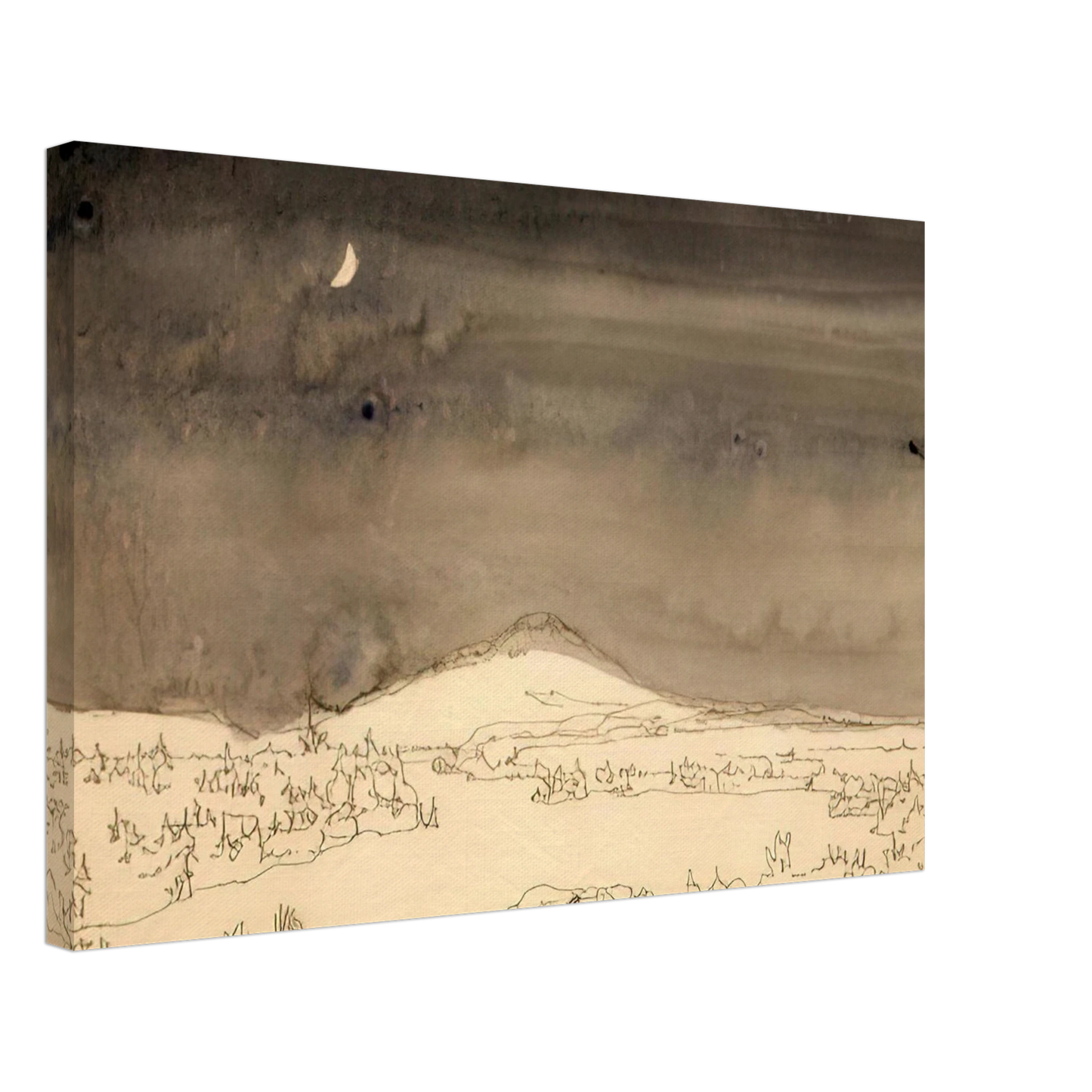 Neil Welliver - Untitled Night Scene Study - Contemporary Realism Canvas - 40x60 cm / 16x24 inches-canvas