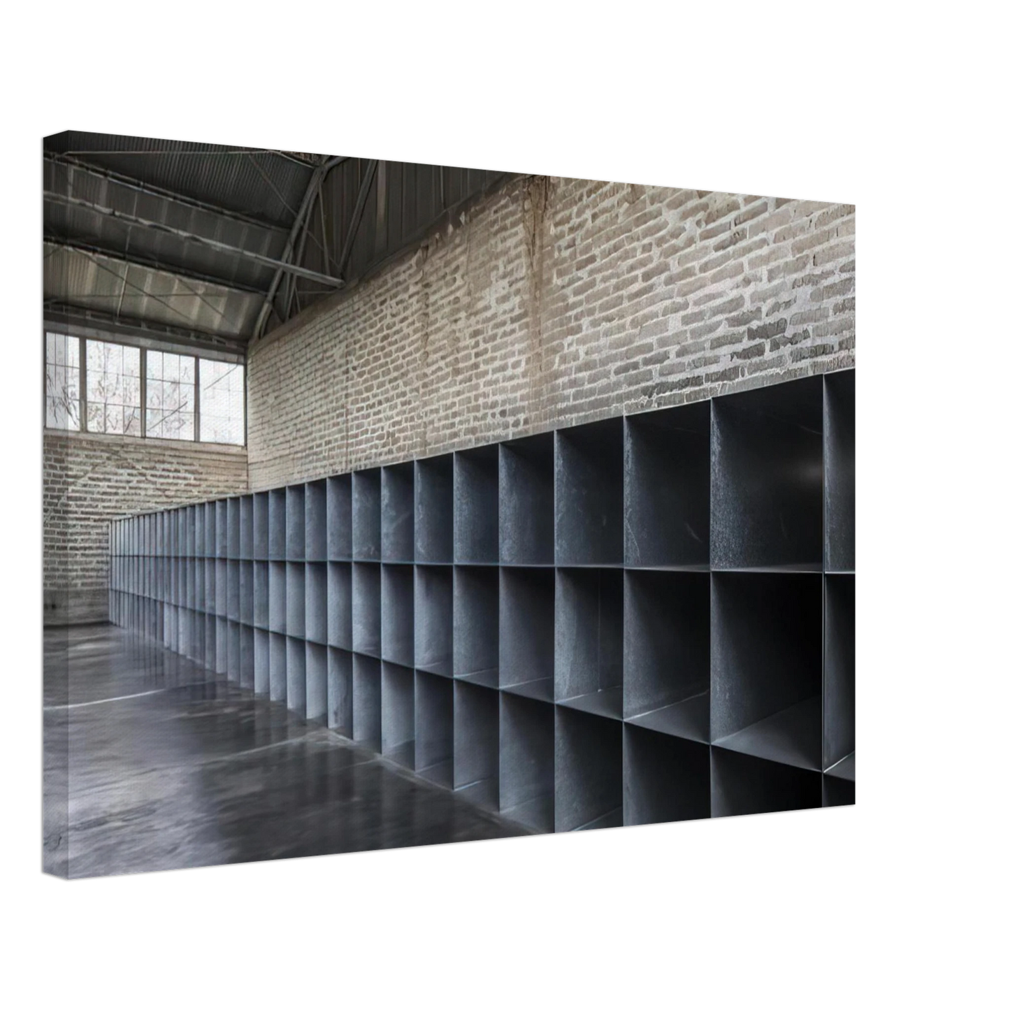 Donald Judd - Untitled The Block - 1969 Canvas - 40x60 cm / 16x24 inches-canvas