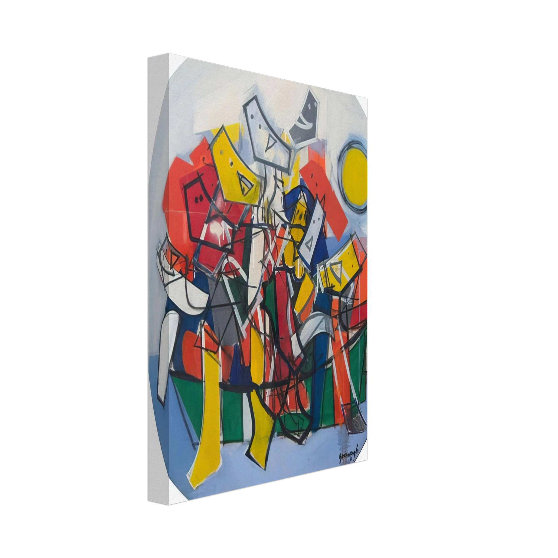 Robert Goodnough - Abduction By Boat - 1963 Canvas - 40x60 cm / 16x24 inches-canvas