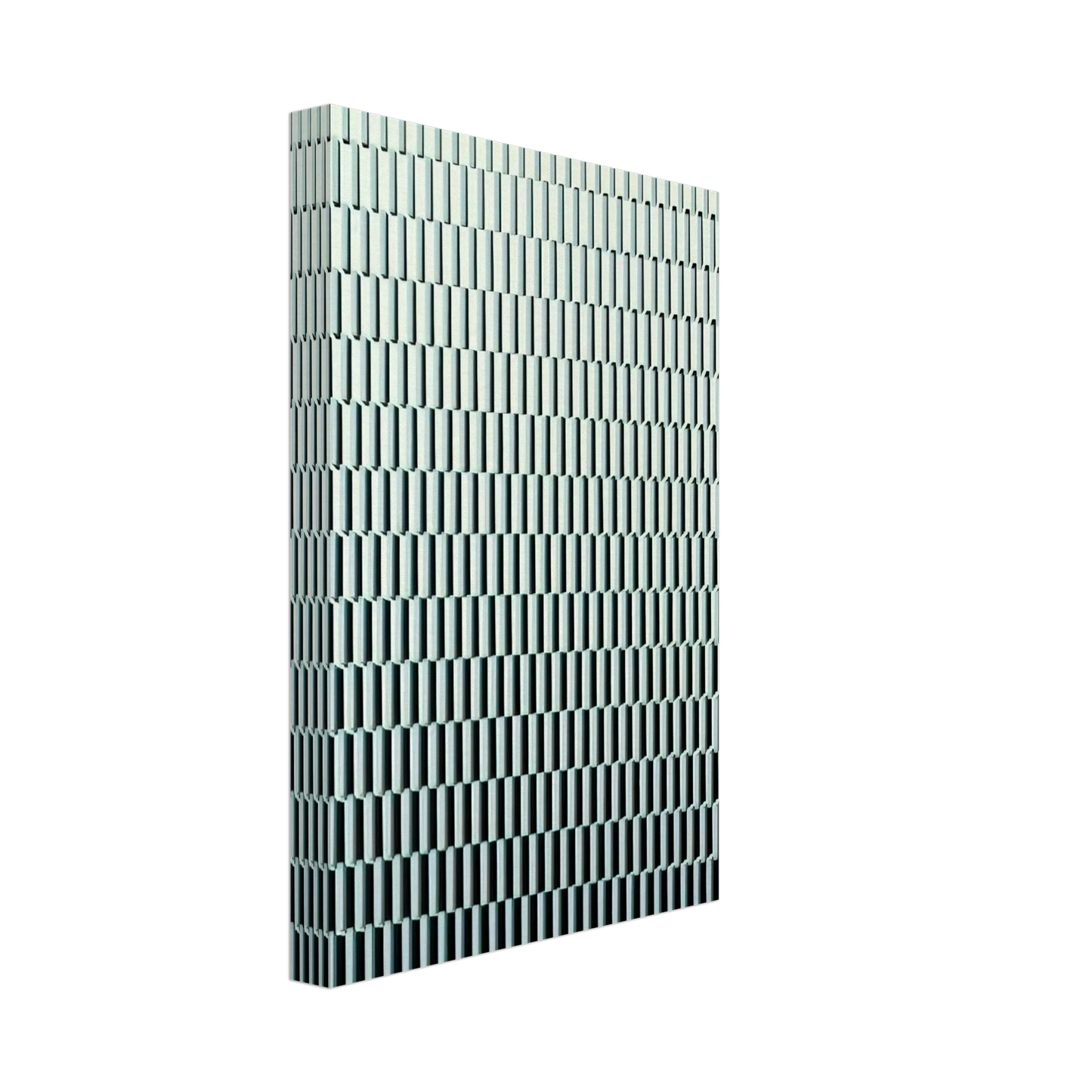 Francois Morellet - 4 trames de tirets pivotees sur un cote - 1971 Canvas - 40x60 cm / 16x24 inches-canvas