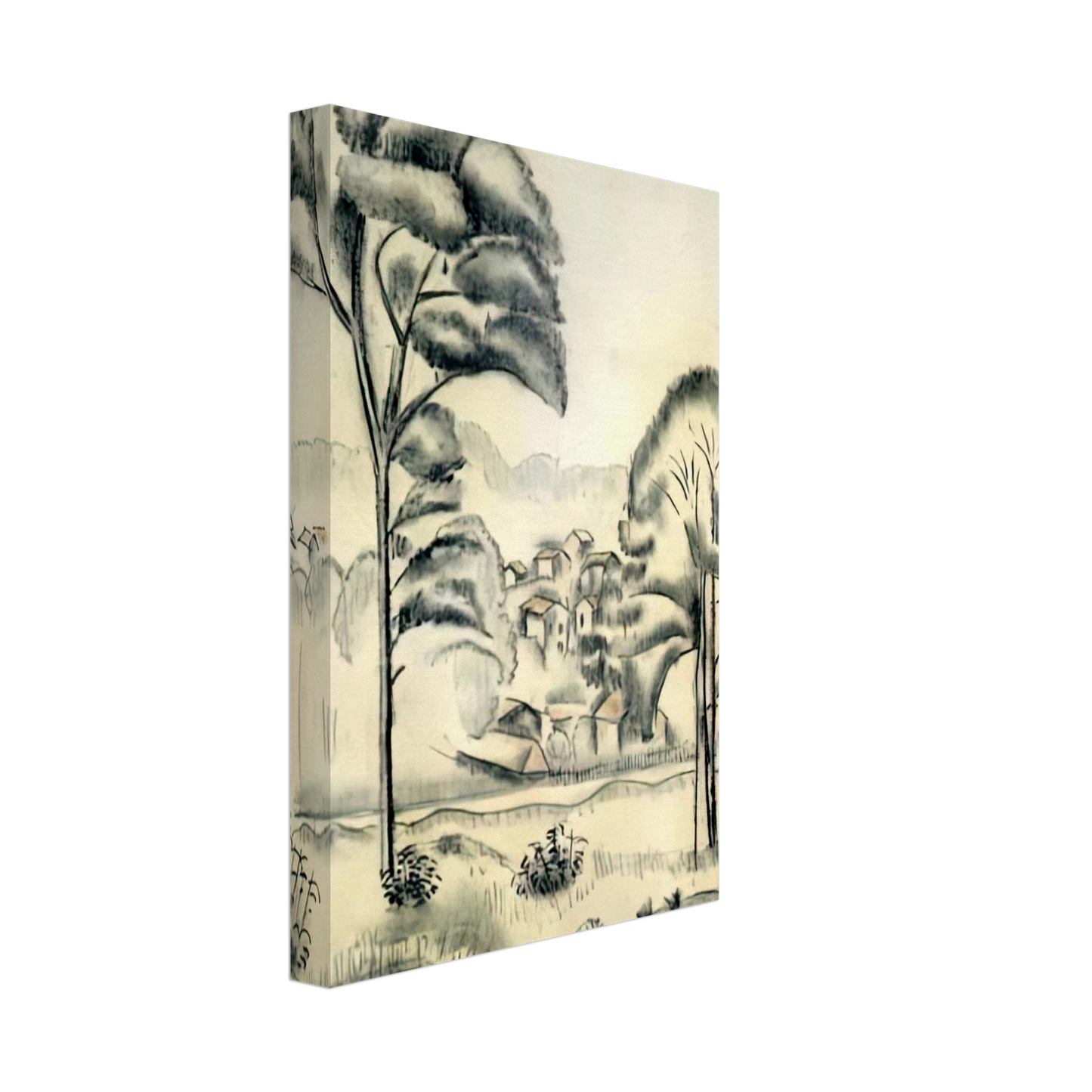 Jean Dubuffet - LANDSCAPE OF ALGERIA Canvas - 70x100 cm / 28x40 inches-canvas