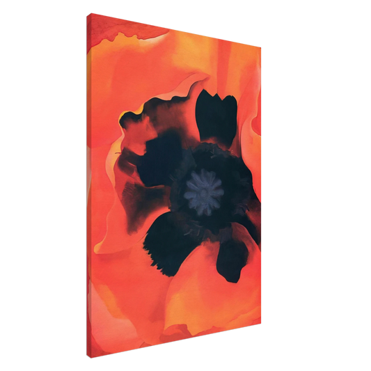 Georgia O'Keeffe - Poppy 2 Canvas - 20x30 cm / 8x12 inches-canvas