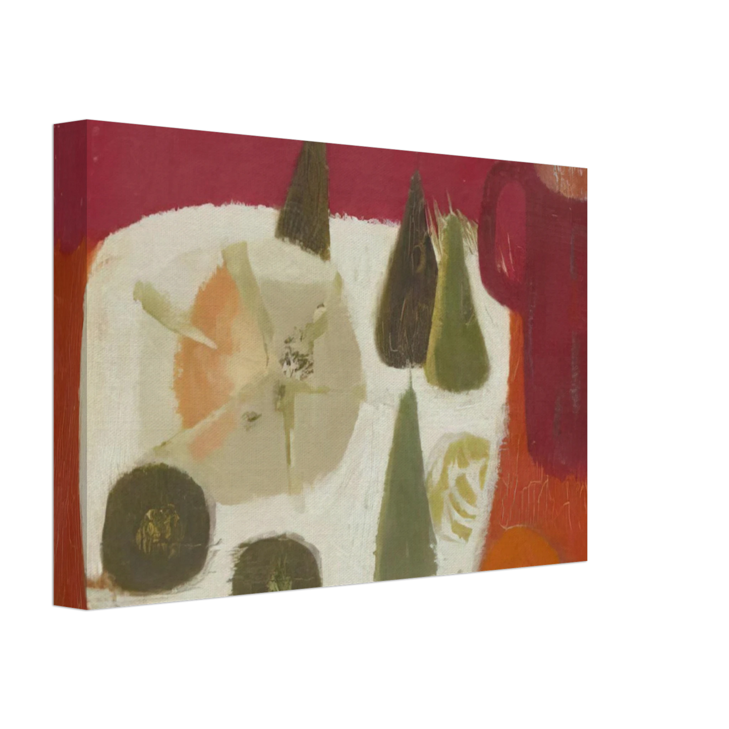 Mary Fedden - Red Jug - 1968 Canvas - 40x60 cm / 16x24 inches-canvas