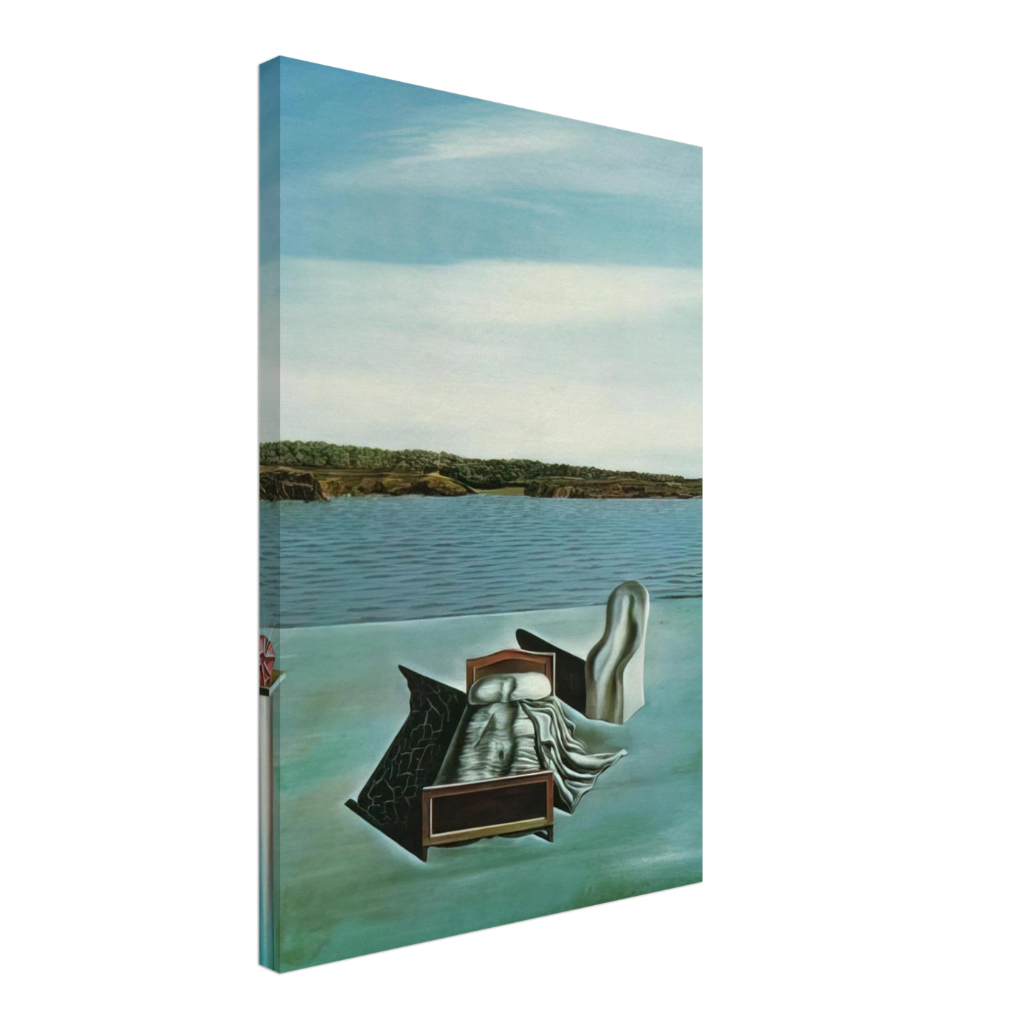 Salvador Dali - SURREALIST COMPOSITION WITH INVISIBLE FIGURES Canvas - 70x100 cm / 28x40 inches-canvas