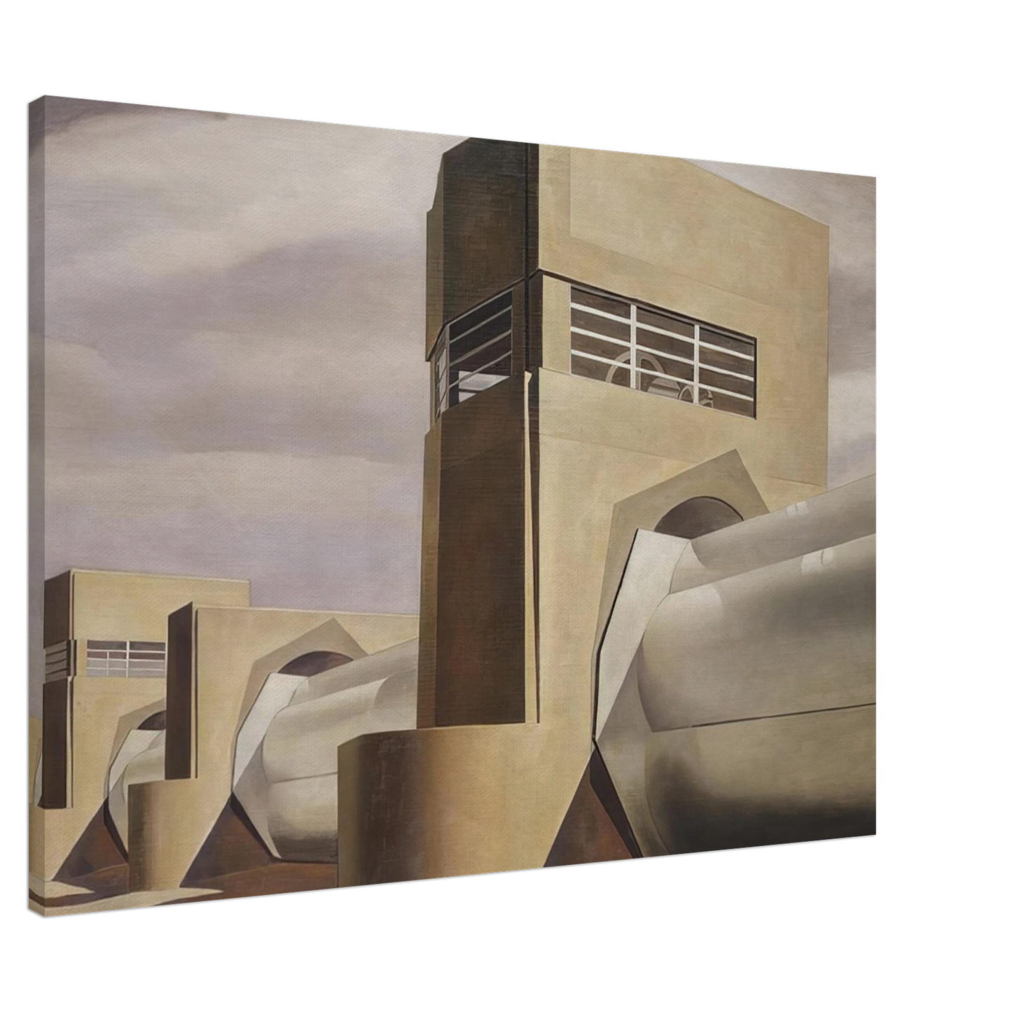 Charles Sheeler - Water - 1945 Canvas - 20x30 cm / 8x12 inches-canvas
