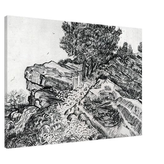 Vincent van Gogh - Montmajour Canvas - 20x30 cm / 8x12 inches-canvas