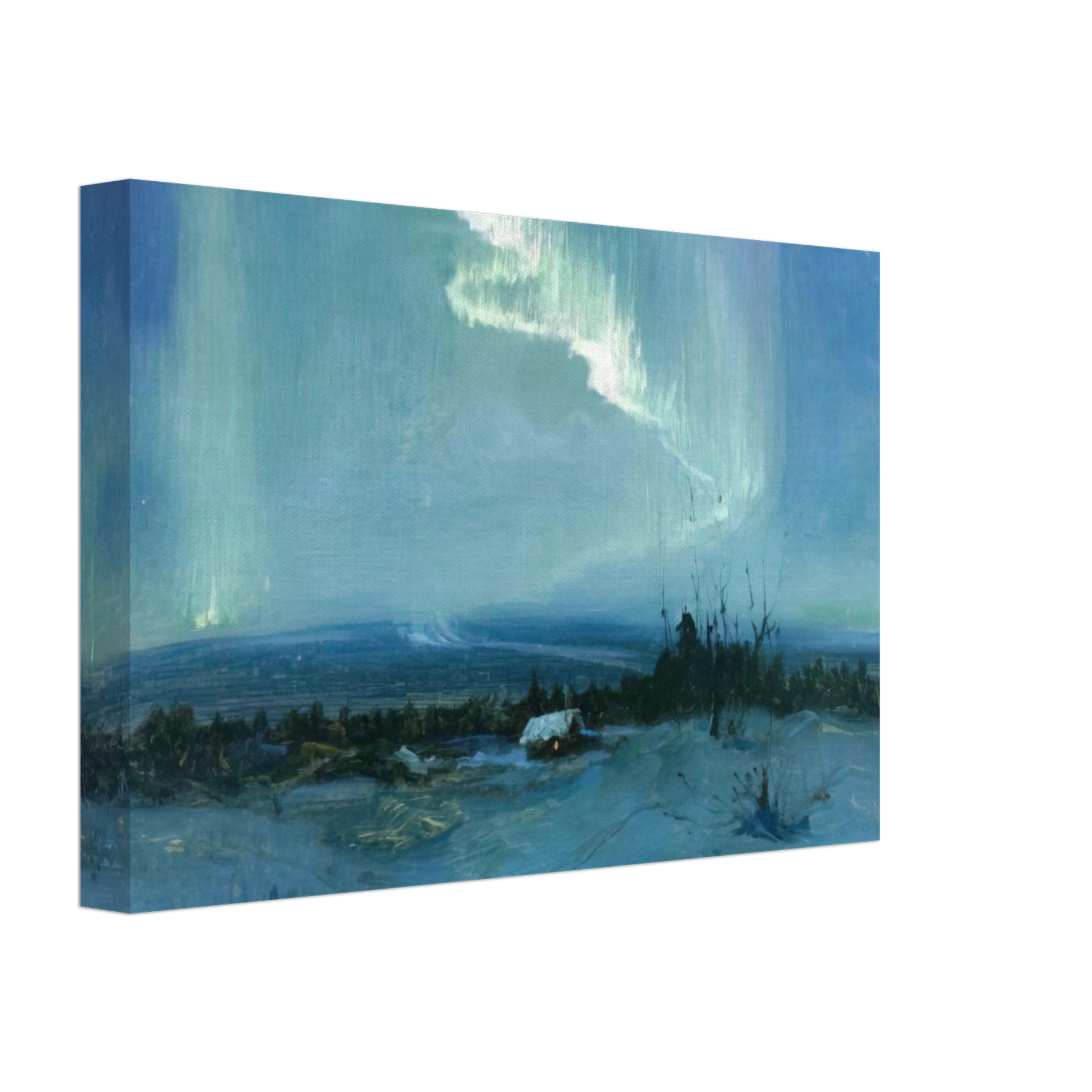 Sydney Laurence - Northern Lights - Romanticism Canvas - 40x60 cm / 16x24 inches-canvas