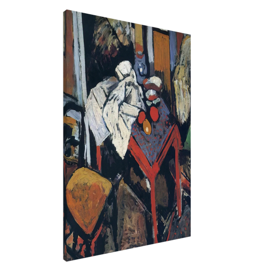 Andre Derain - STILL LIFE ON THE RED TABLE 1904 Canvas - 20x30 cm / 8x12 inches-canvas