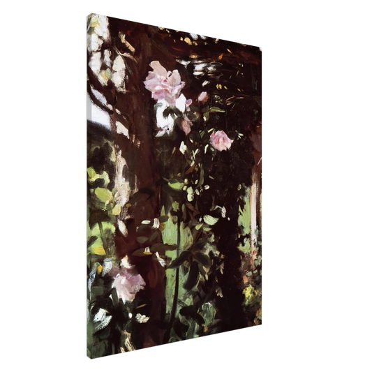 John Singer Sargent - A Rose Trellis Roses at Oxfordshire Canvas - 20x30 cm / 8x12 inches-canvas