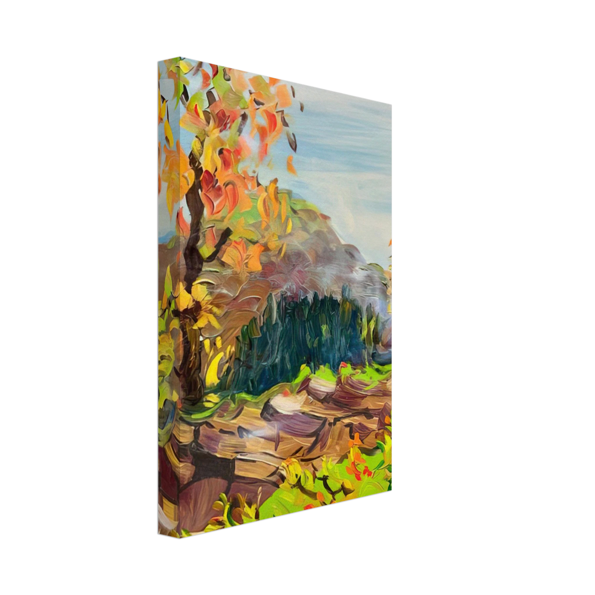 Konrad Zuse - Milseburg in a Rohn Landscape Canvas - 70x100 cm / 28x40 inches-canvas