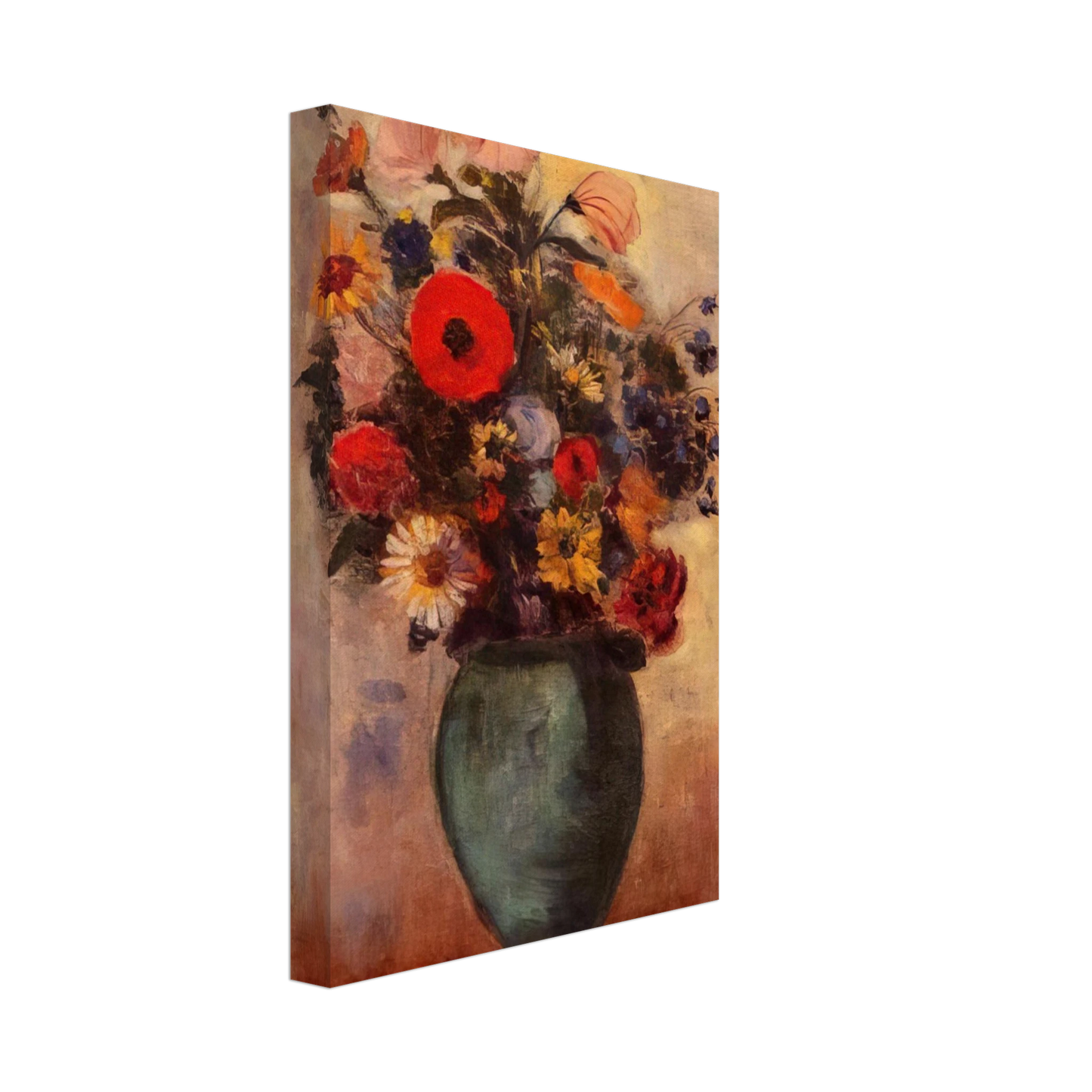 Odilon Redon - VASE OF FLOWERS 3 Canvas - 40x60 cm / 16x24 inches-canvas