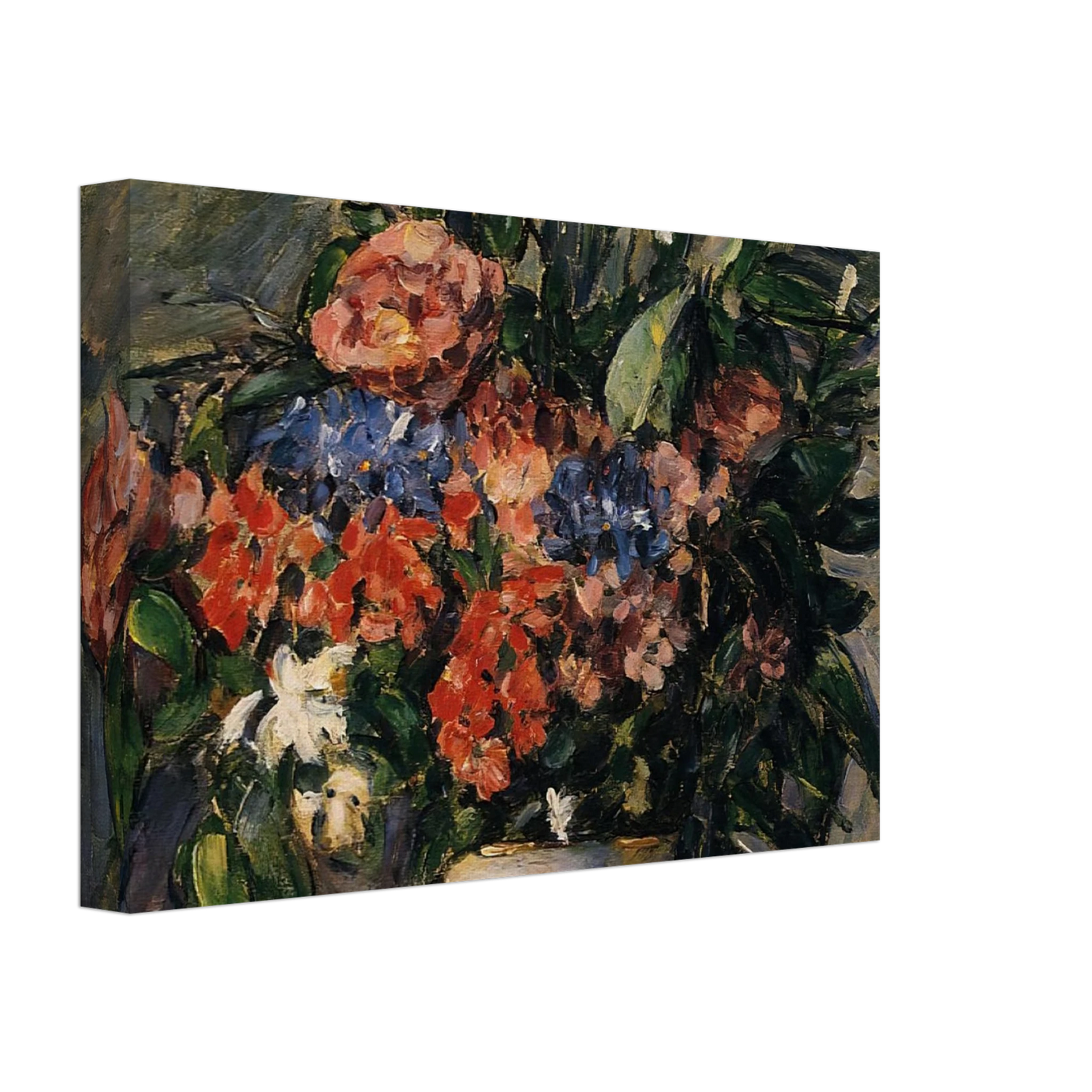 Paul Cezanne - Pot of Flowers Canvas - 70x100 cm / 28x40 inches-canvas