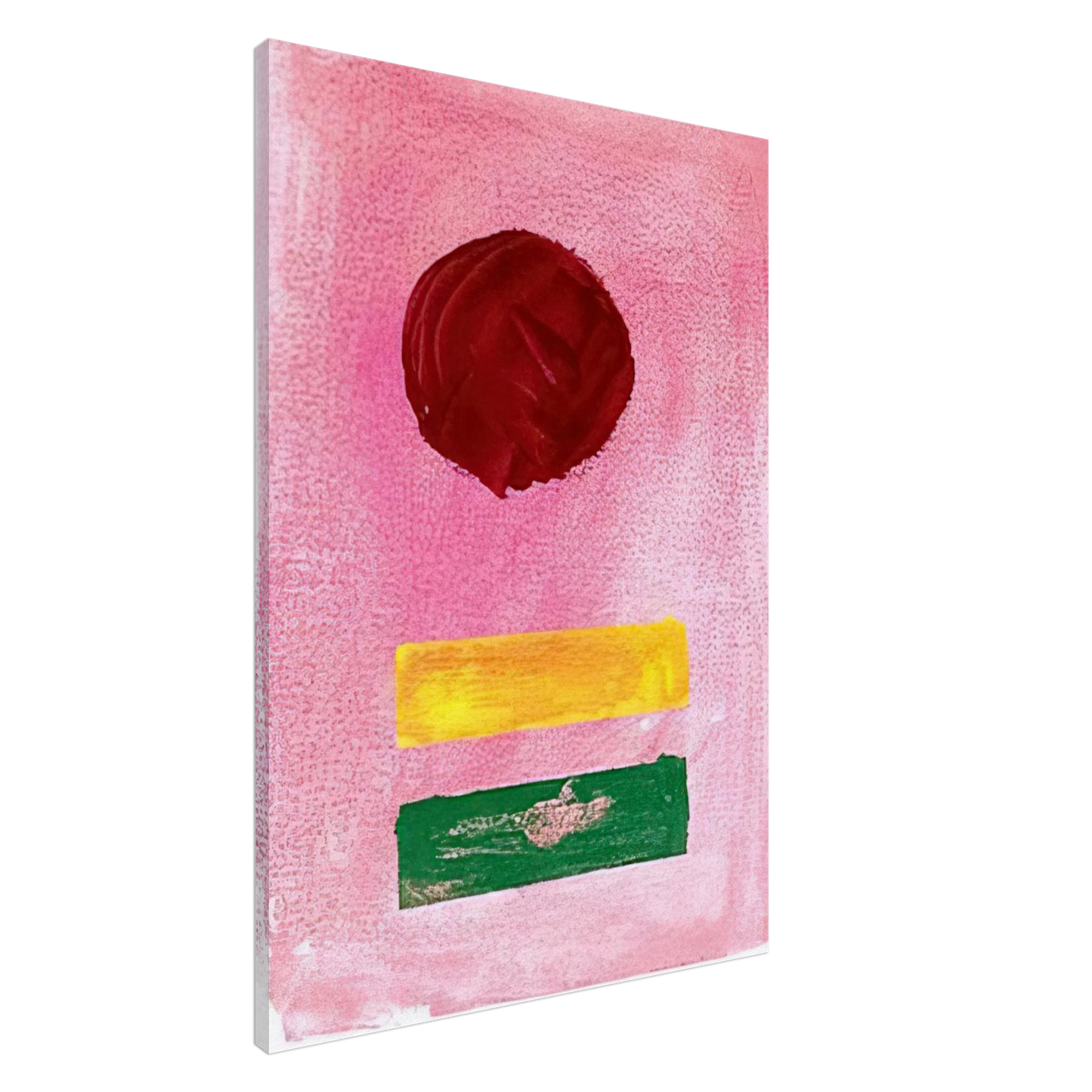 Adolph Gottlieb - Pink Ground - 1972 Canvas - 20x30 cm / 8x12 inches-canvas