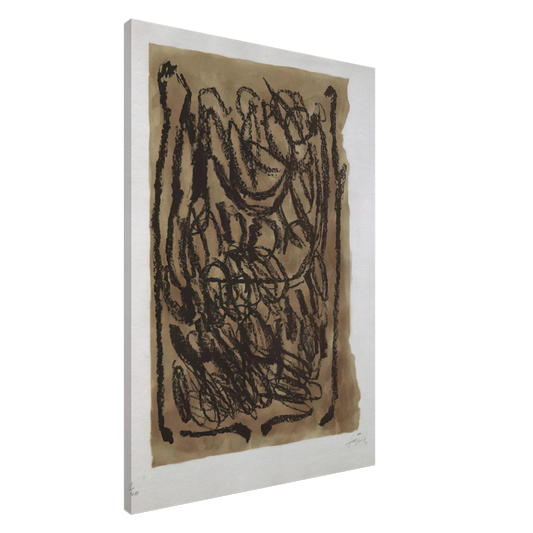 Antoni Tapies - EL PA A LA BARCA 1963 Canvas - 20x30 cm / 8x12 inches-canvas