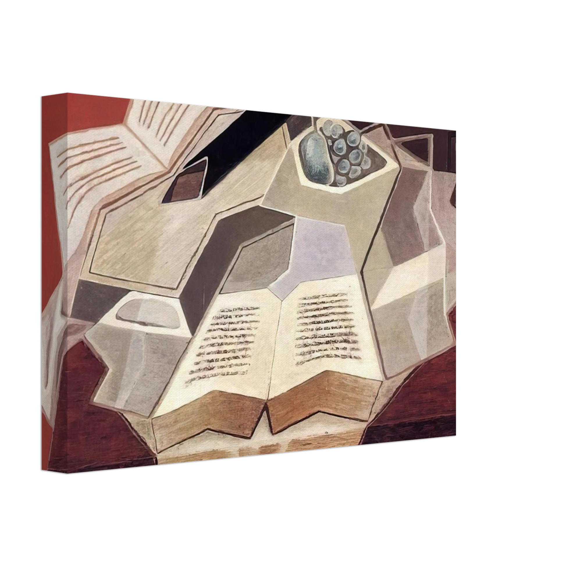 Juan Gris - THE OPEN BOOK 1925 1 Canvas - 40x60 cm / 16x24 inches-canvas