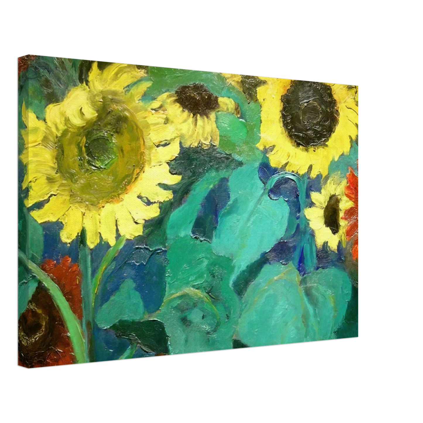 Emil Nolde - Sunflowers Canvas - 70x100 cm / 28x40 inches-canvas