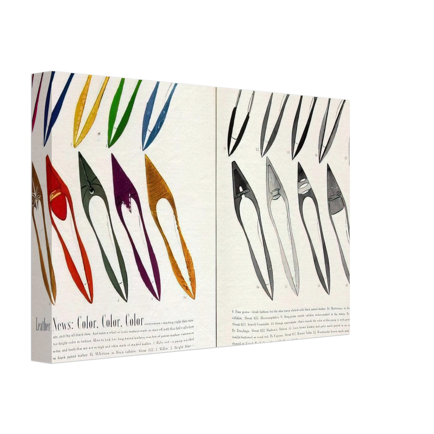 Andy Warhol - Shoe Advertisement for I.Miller  Harper's Bazzar  Canvas - 40x60 cm / 16x24 inches-canvas