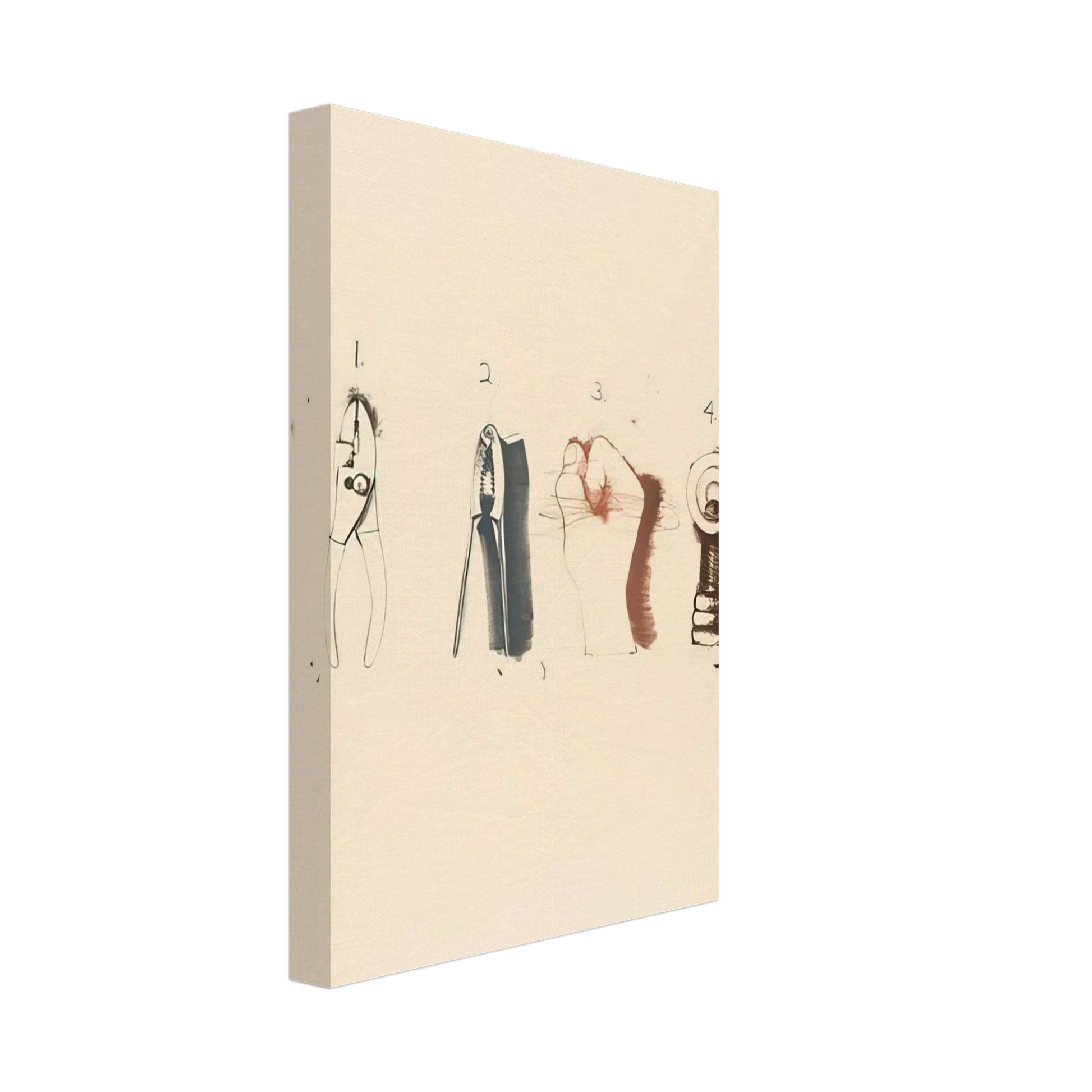 Jim Dine - NUTCRACKER 1973 Canvas - 40x60 cm / 16x24 inches-canvas