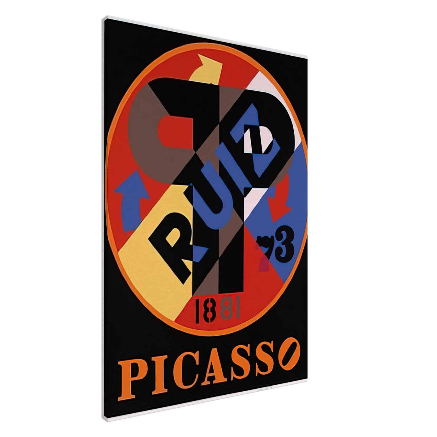 Robert Indiana - Picasso, The American Dream Canvas - 20x30 cm / 8x12 inches-canvas