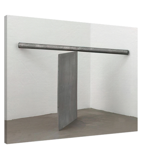 Richard Serra - EQUAL CORNER PROP PIECE 1970 Canvas - 20x30 cm / 8x12 inches-canvas