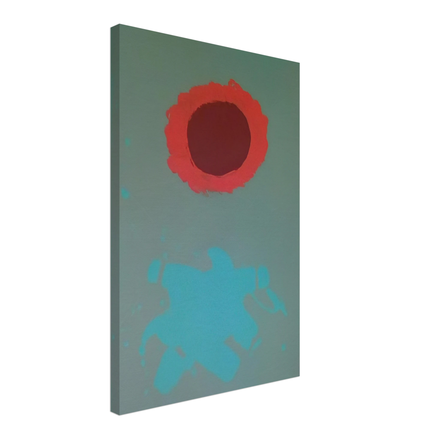 Adolph Gottlieb - Chrome Green - 1972 Canvas - 40x60 cm / 16x24 inches-canvas