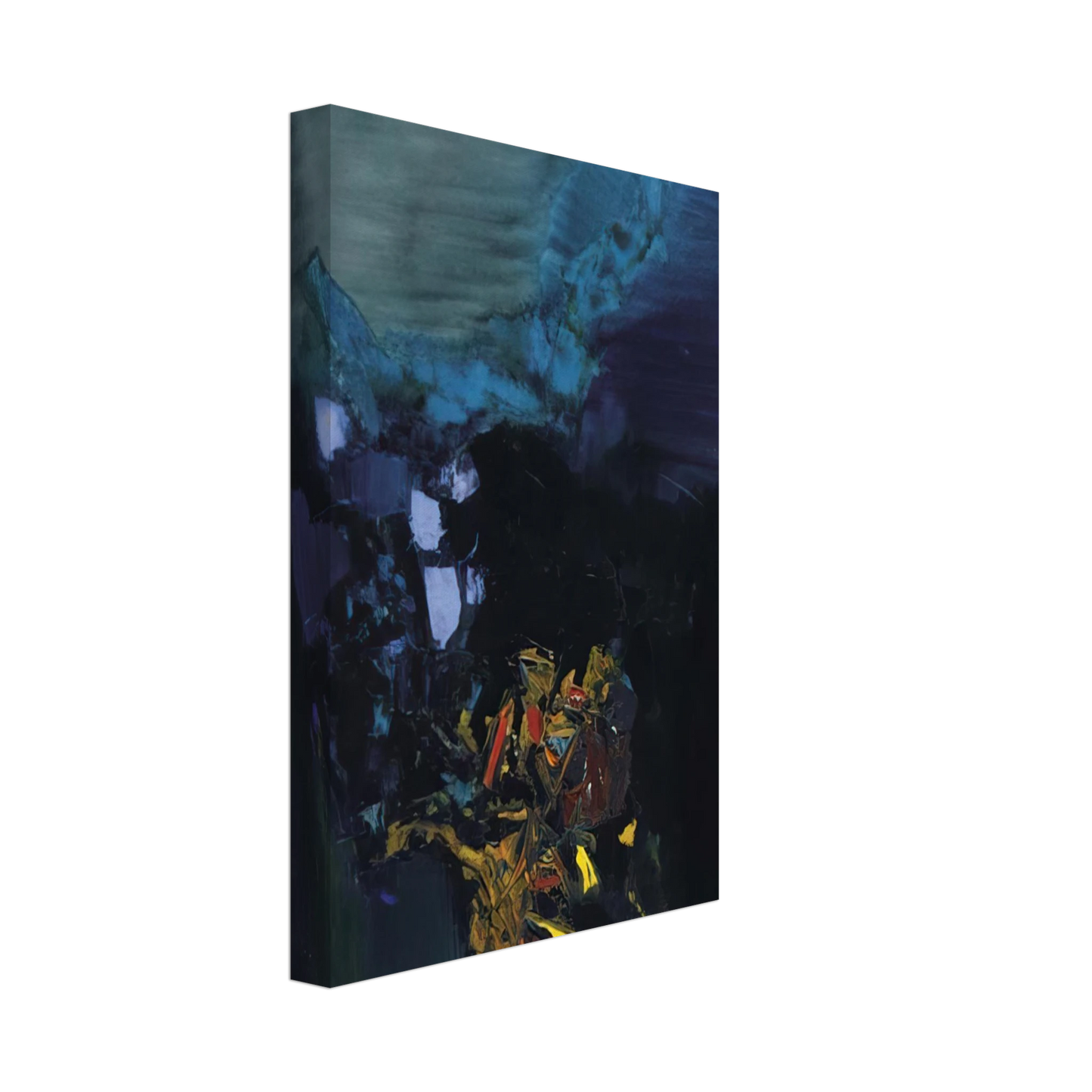 S. H. Raza - Vallee de Gorbio - Abstract Art Canvas - 70x100 cm / 28x40 inches-canvas