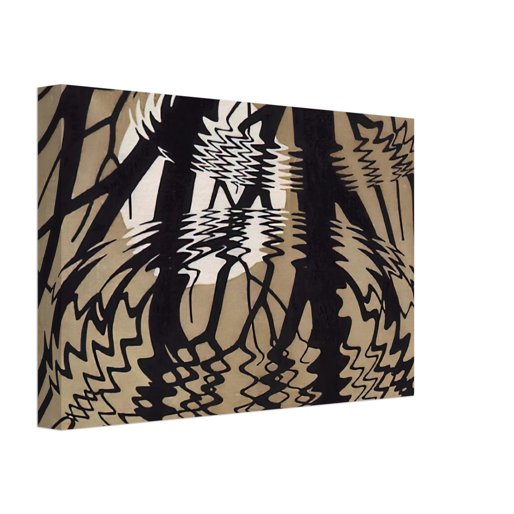 MC Escher - RIPPLED SURFACE COLOUR Canvas - 70x100 cm / 28x40 inches-canvas