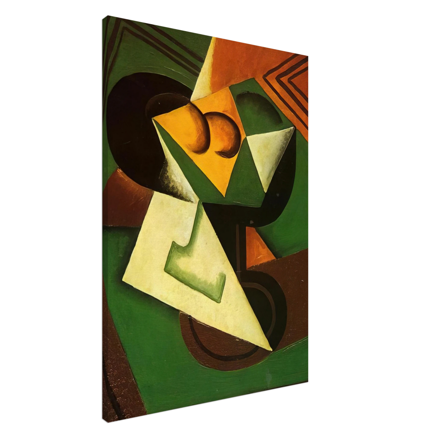 Juan Gris - FRUIT BOWL AND FRUIT Canvas - 20x30 cm / 8x12 inches-canvas