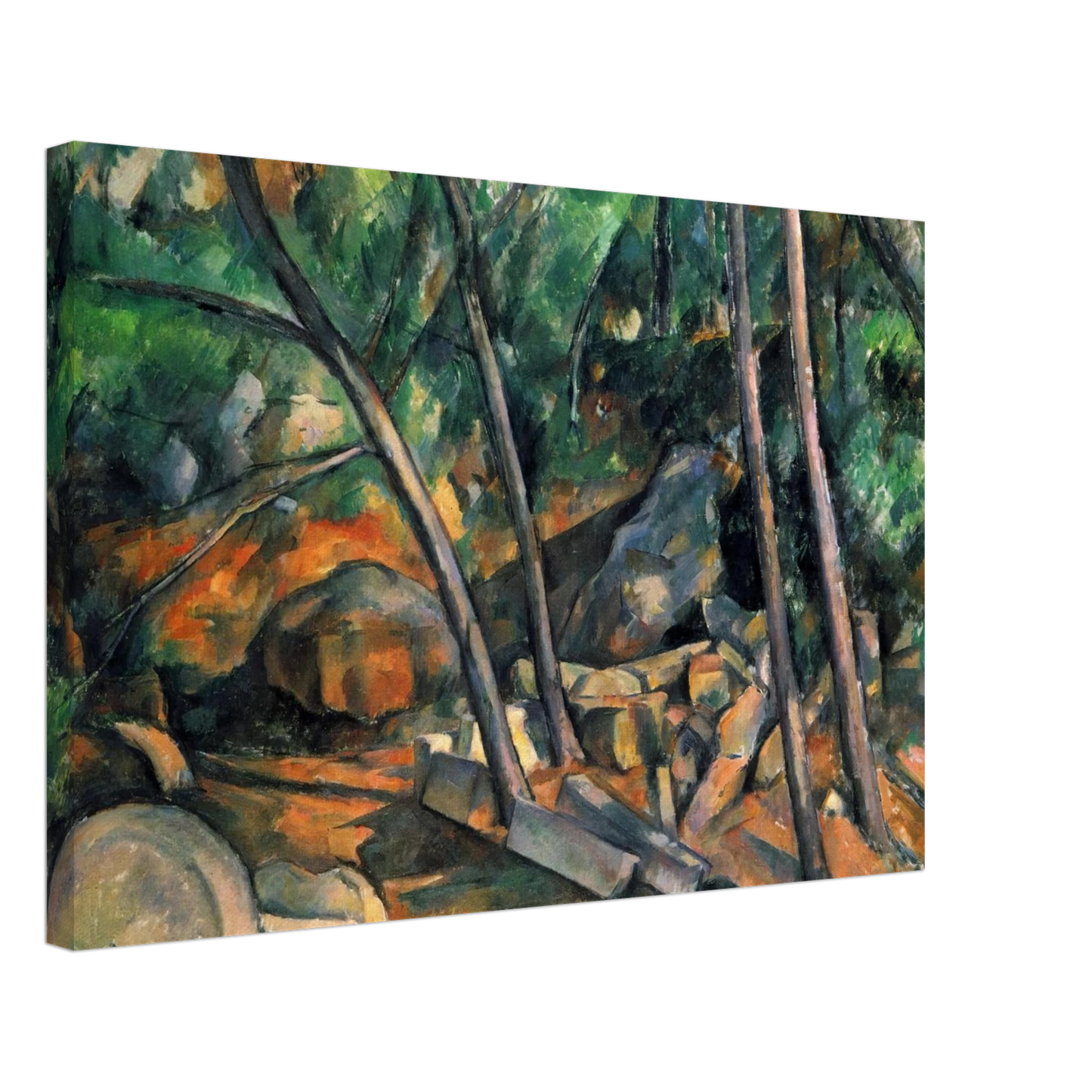 Paul Cezanne - Woods with Millstone Canvas - 70x100 cm / 28x40 inches-canvas