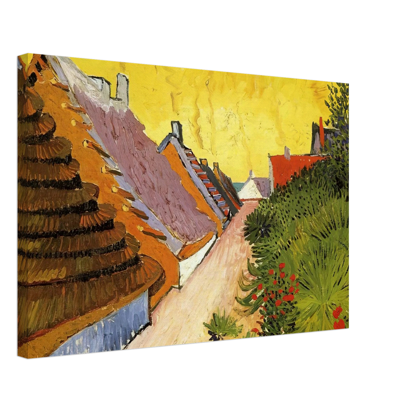 Vincent van Gogh - Street in Saintes-Maries Canvas - 40x60 cm / 16x24 inches-canvas