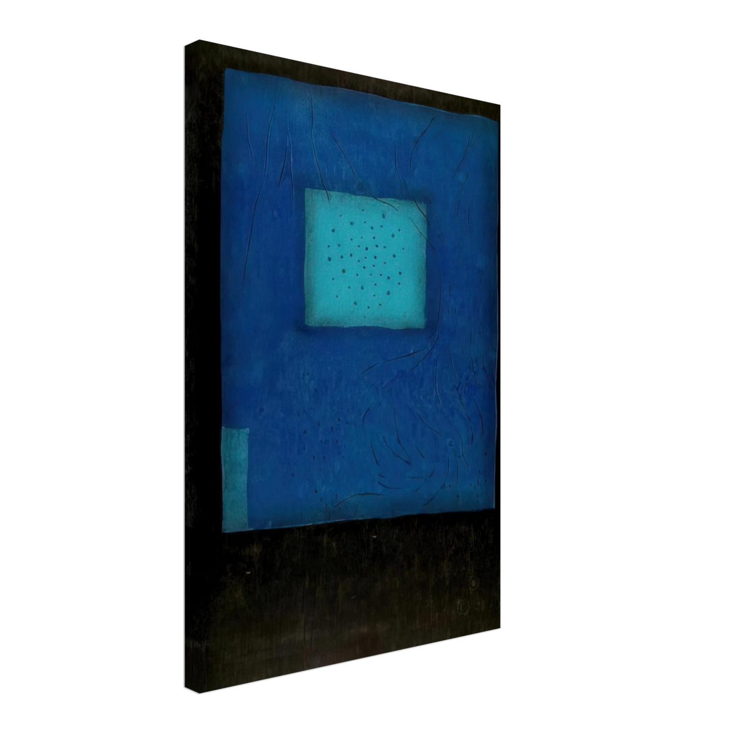 Hiroyuki Tajima - Nostalgia in Blue - 1968 Canvas - 70x100 cm / 28x40 inches-canvas
