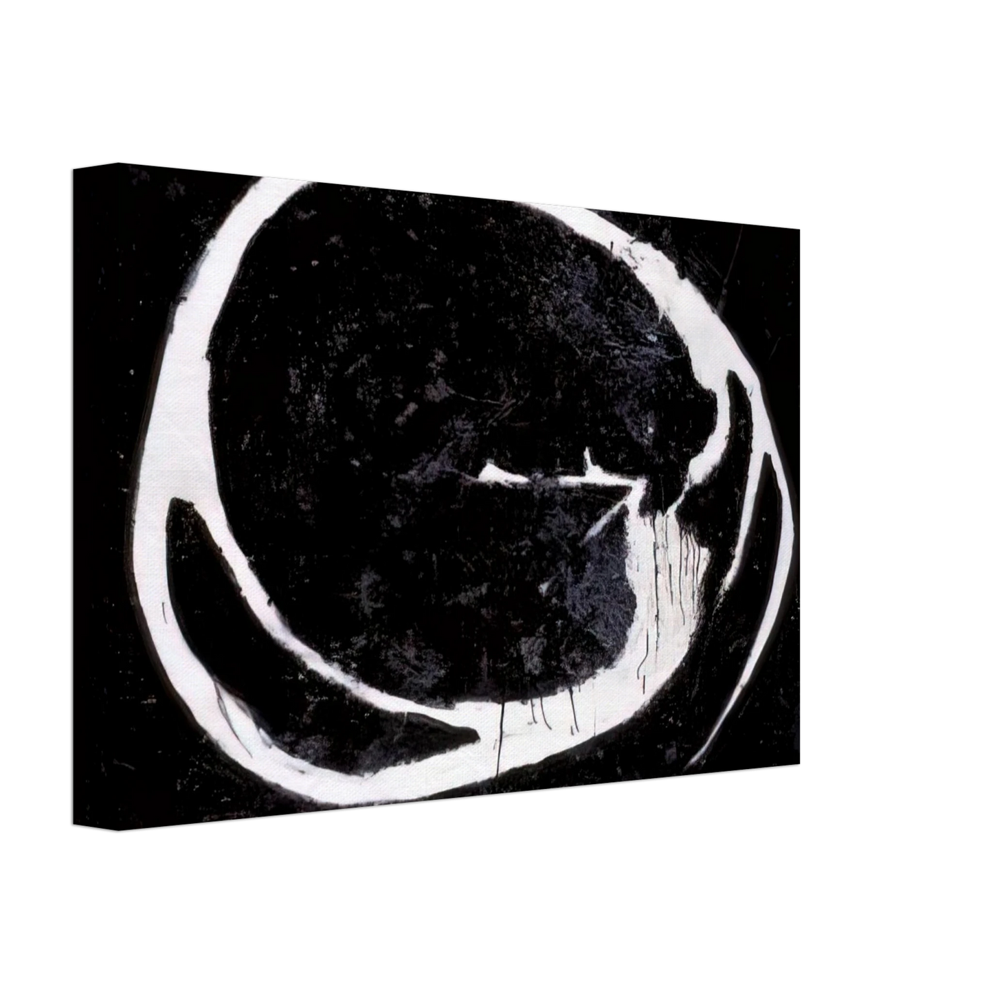 Jiro Yoshihara - Untitled - 1962 Canvas - 40x60 cm / 16x24 inches-canvas