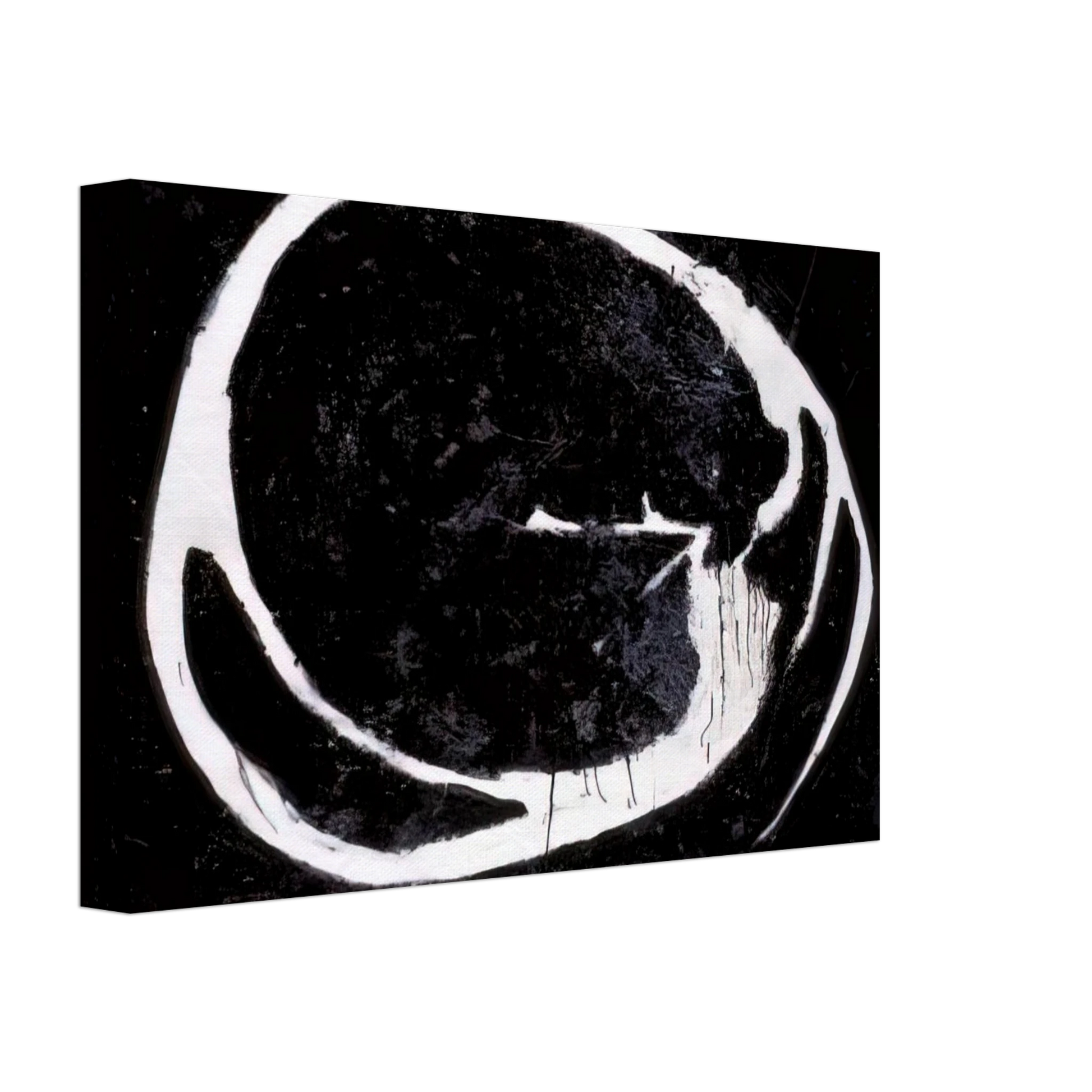 Jiro Yoshihara - Untitled - 1962 Canvas - 40x60 cm / 16x24 inches-canvas