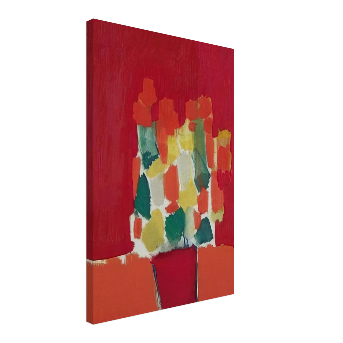 Nicolas de Stael - Fleurs rouges - 1952 Canvas - 40x60 cm / 16x24 inches-canvas