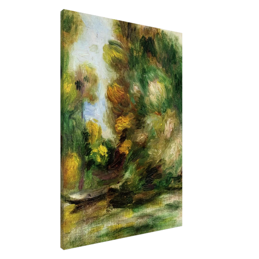 Pierre-Auguste Renoir - Banks of the River Canvas - 20x30 cm / 8x12 inches-canvas