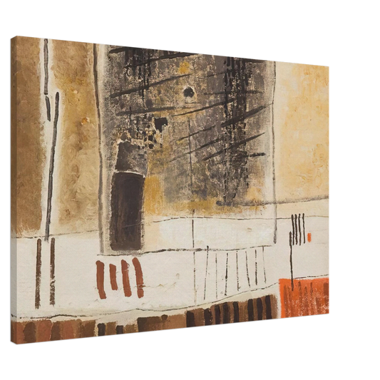 Bice Lazzari - Rhythm - 1956 Canvas - 20x30 cm / 8x12 inches-canvas